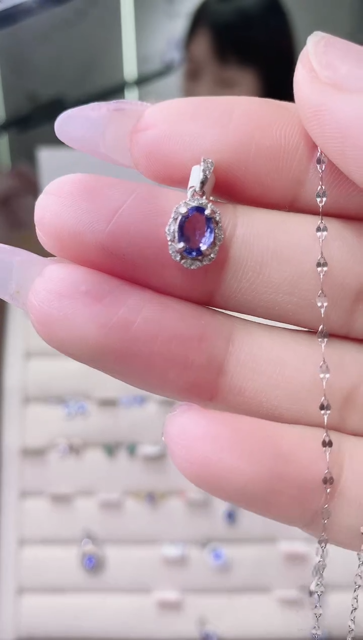 【闪购商品】坦桑石颈饰银S925镶嵌48-2  