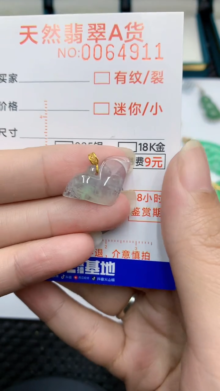 【闪购商品】翡翠颈饰18K金镶嵌            8