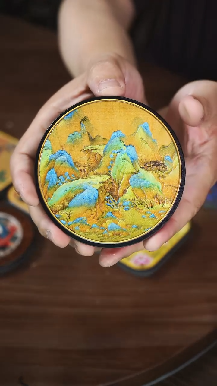 壹藏贰宝千里江山杯垫一片