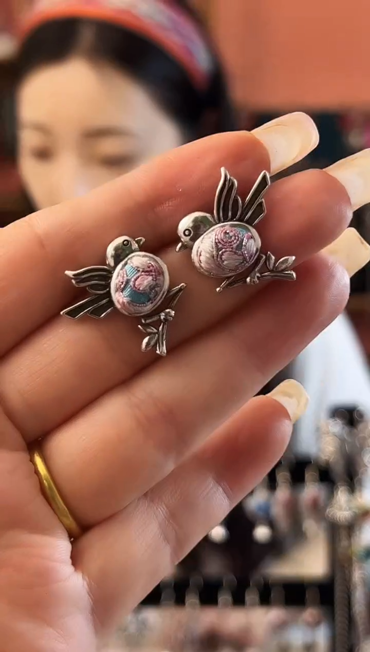 织绣艺枝独绣老绣饰品175