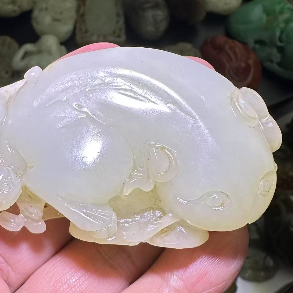 和田玉精品手把件