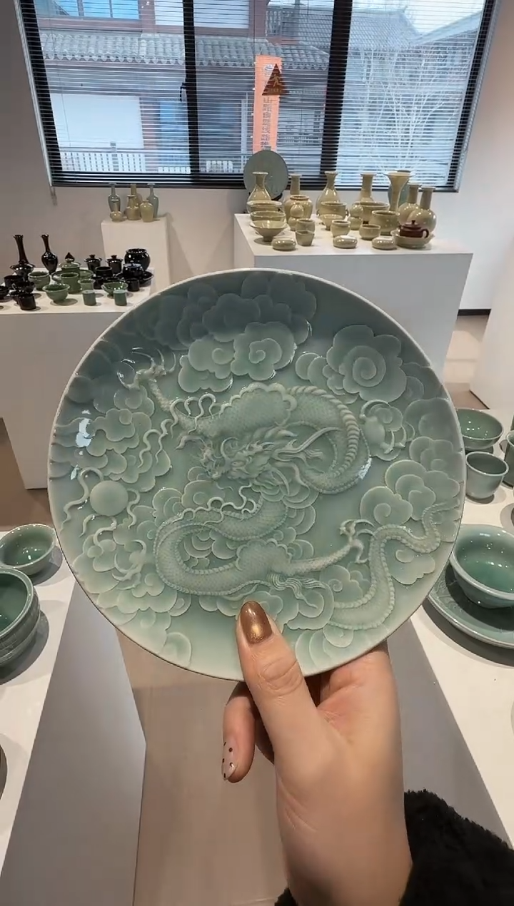 青瓷手工茶器包邮