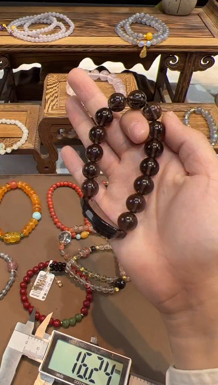 【闪购商品】黑曜岩手链未镶嵌@@手饰