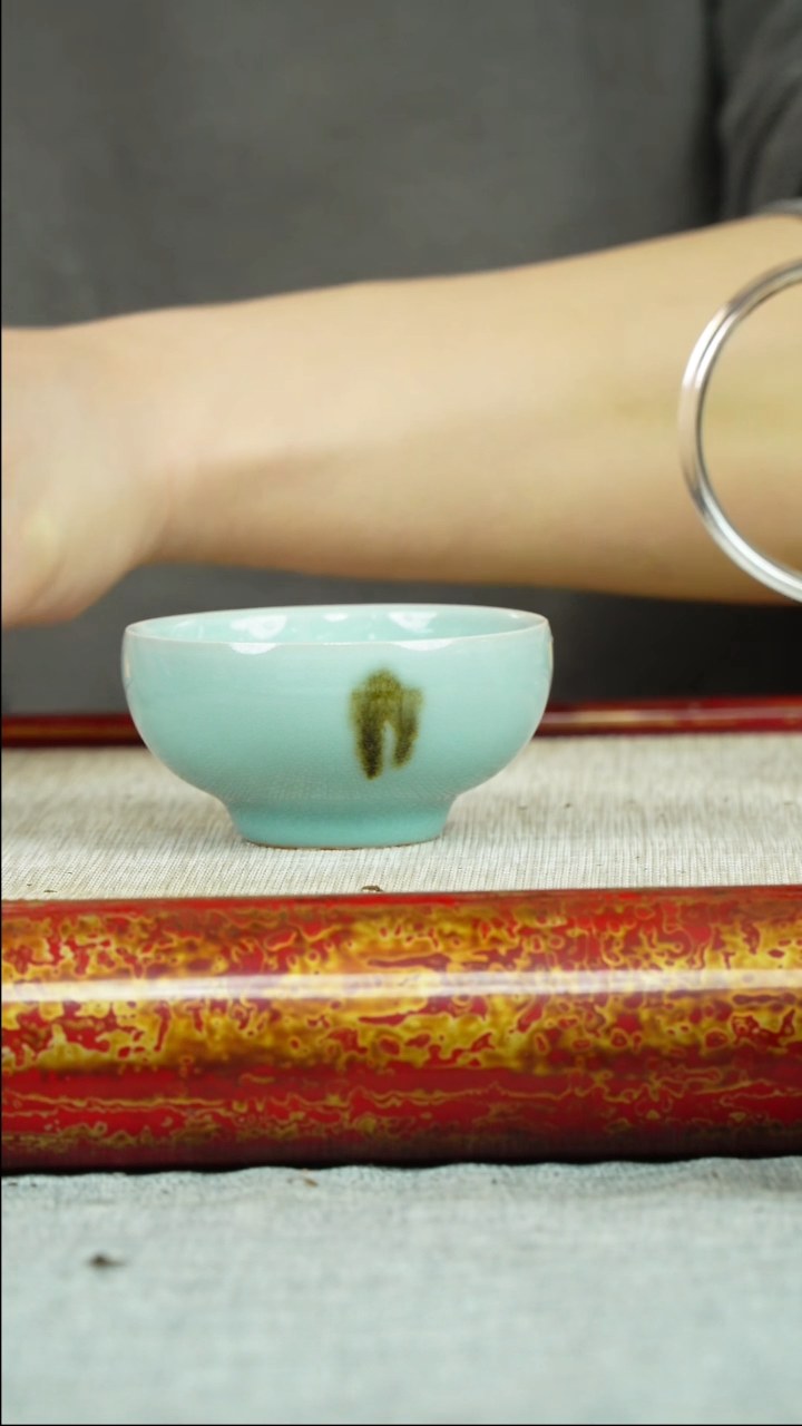 【闪购商品】紫砂茶壶挂釉 青瓷杯 张武平制