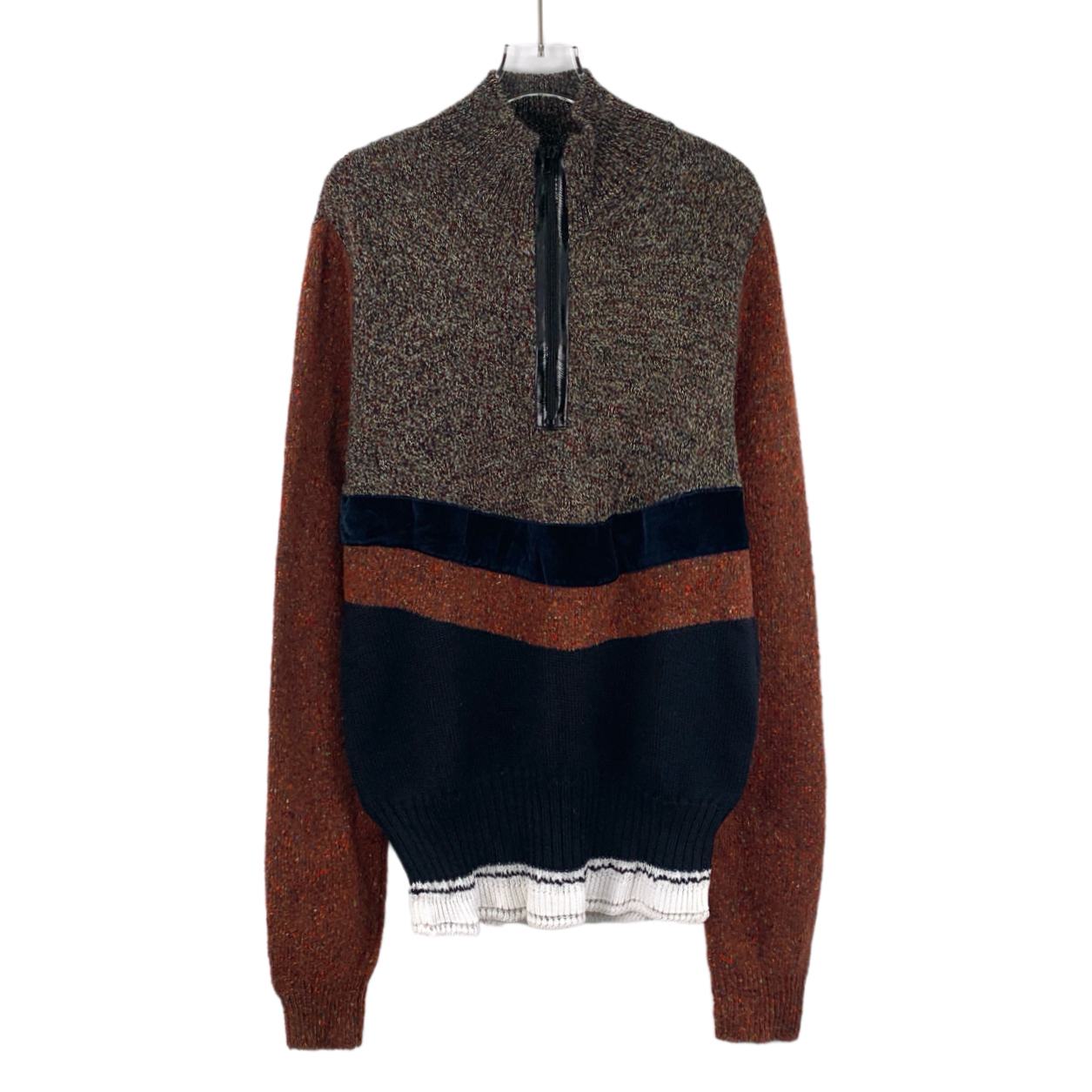 99新 Maison Margiela/梅森马吉拉 IM0563 拼色针织毛衣 M码