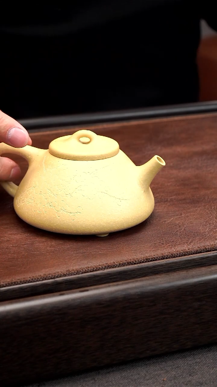 【闪购商品】原矿本山绿 子冶石瓢 半手工 180cc