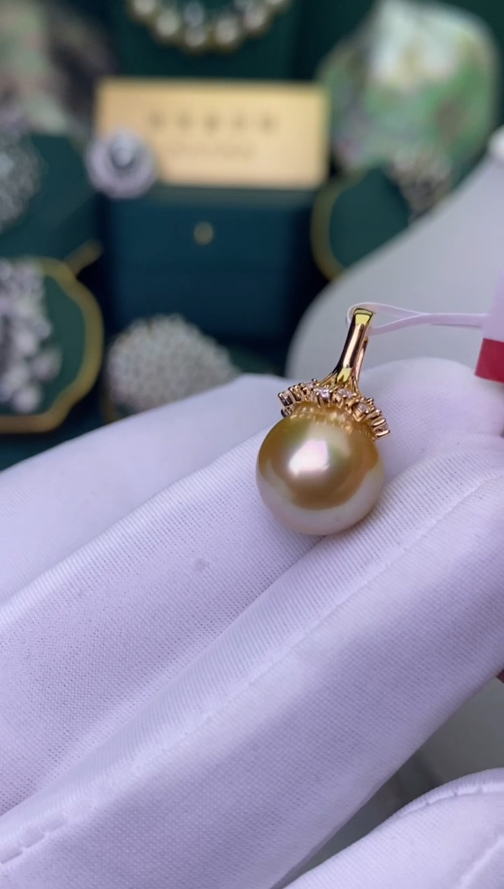 【闪购商品】海水珍珠颈饰银S925镶嵌11-12