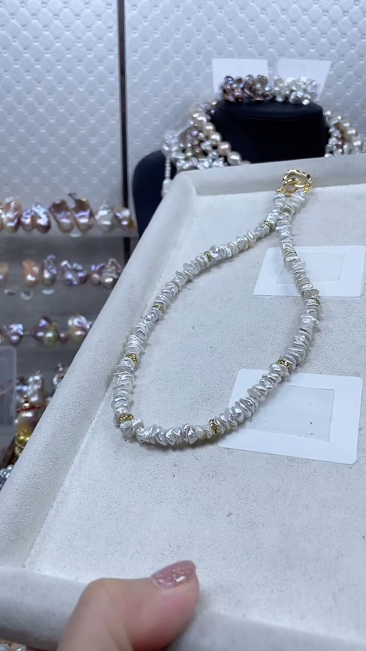 未镶嵌项链淡水珍珠【纯恬饰品】（多样性发货发一）