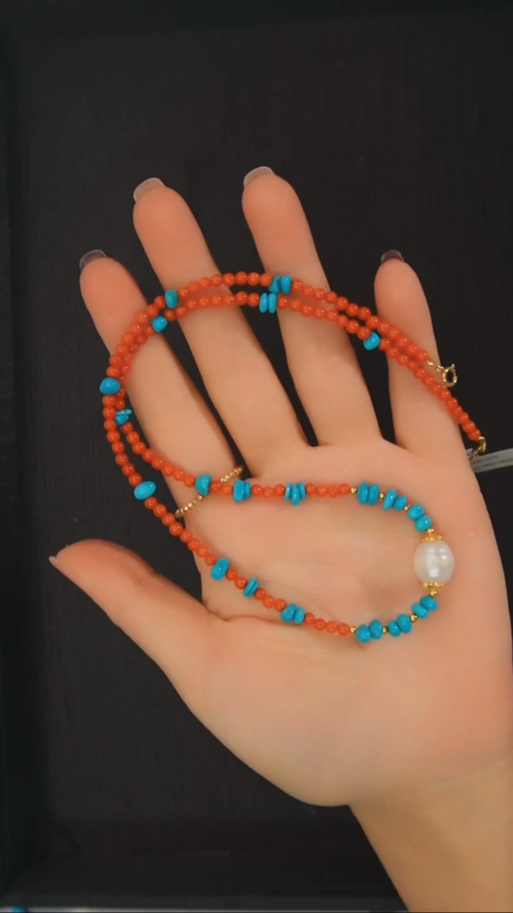 【闪购商品】南红玛瑙项链银S925镶嵌发货一件