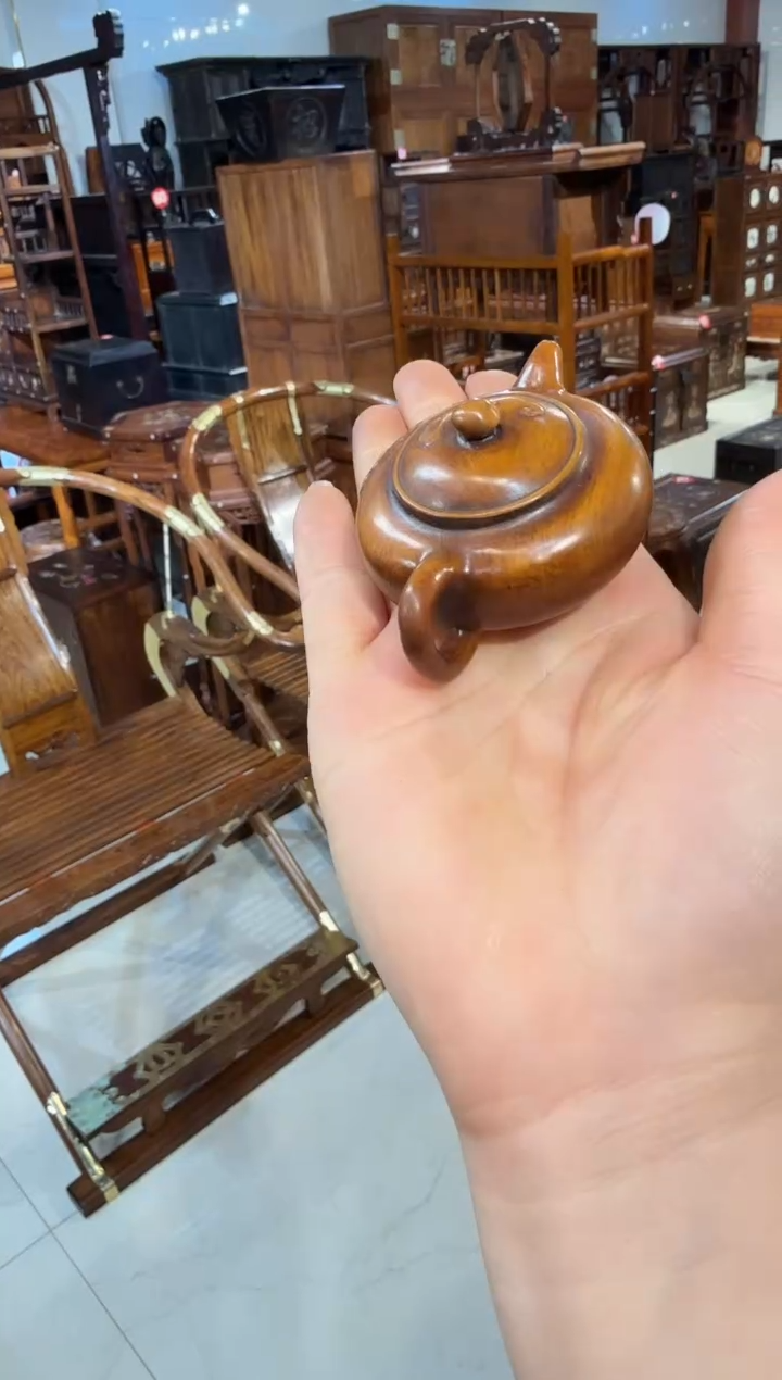 【闪购商品】木木艺黄杨木祥云把把壶68.88888