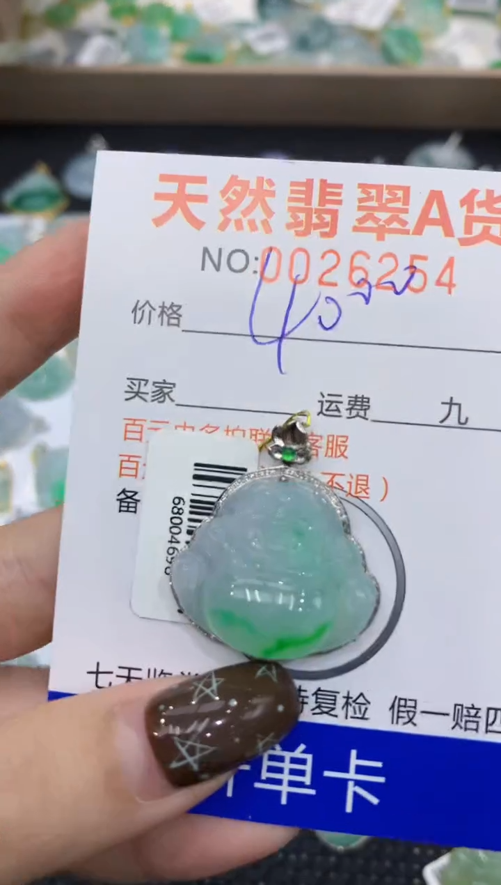 【闪购商品】翡翠颈饰18K金镶嵌1111111111