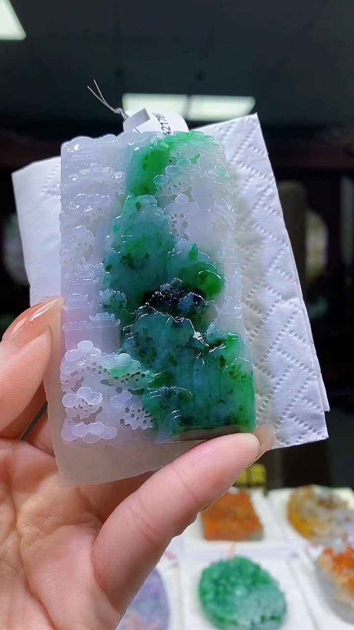 未镶嵌定制翡翠05/1102/W/山水