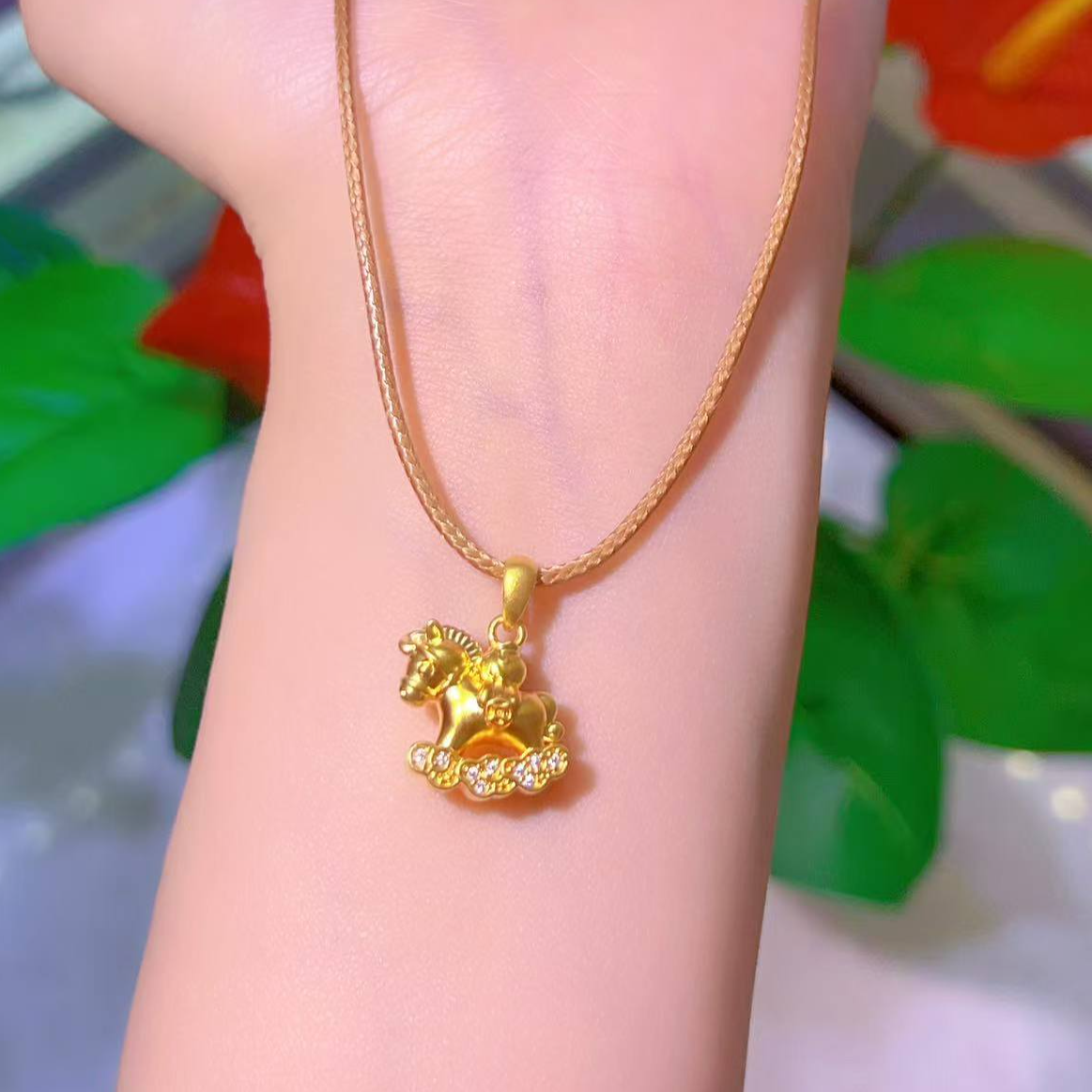 【琪琪专属】足金999投资金 【点钻马踏祥云】精致时尚（工费10/克）