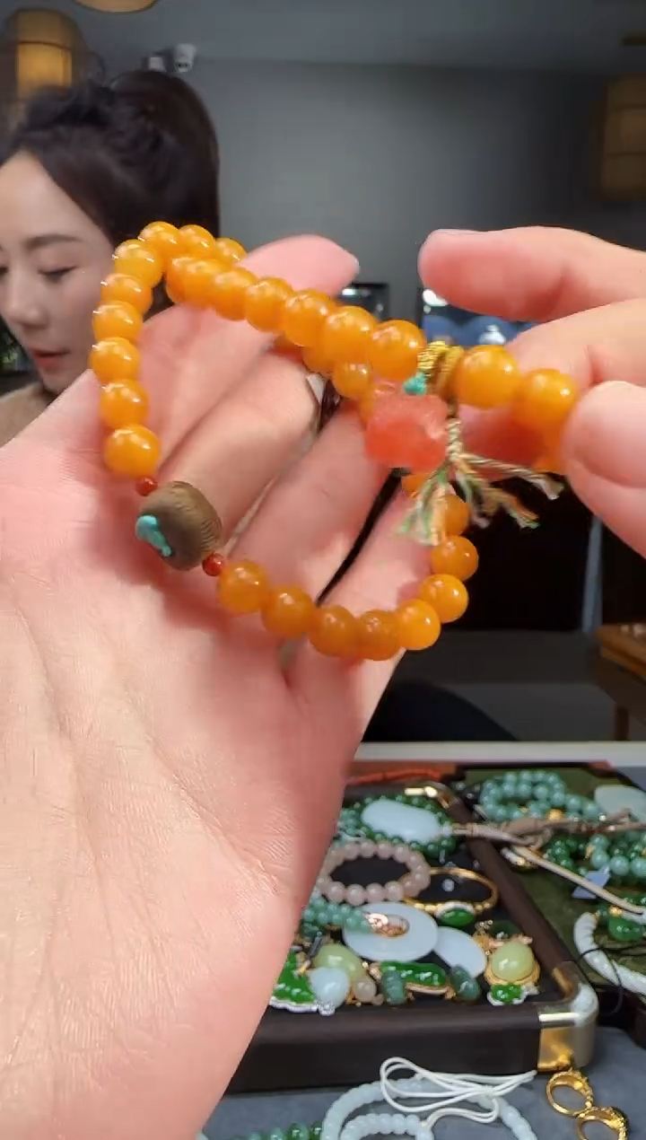 手链琥珀未镶嵌1