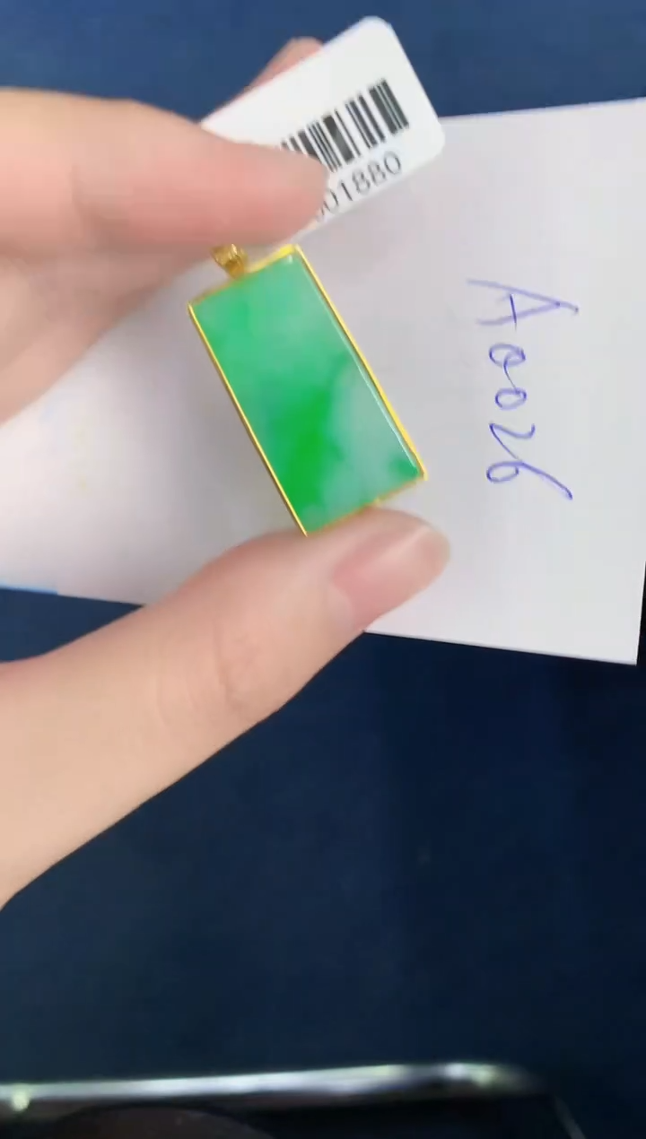 【闪购商品】翡翠颈饰18K金镶嵌000000000