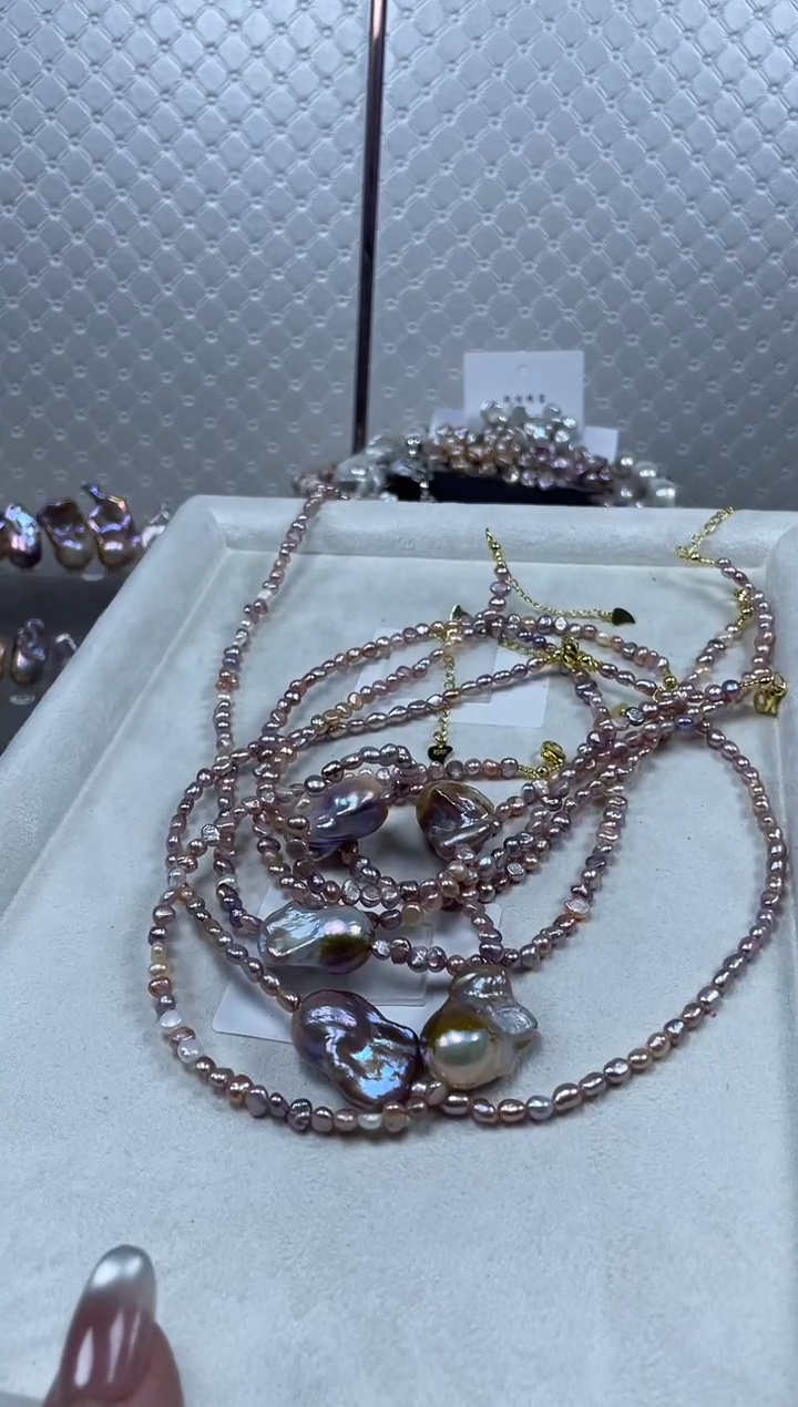 未镶嵌项链淡水珍珠【纯恬珍珠】（多样性发货发一）