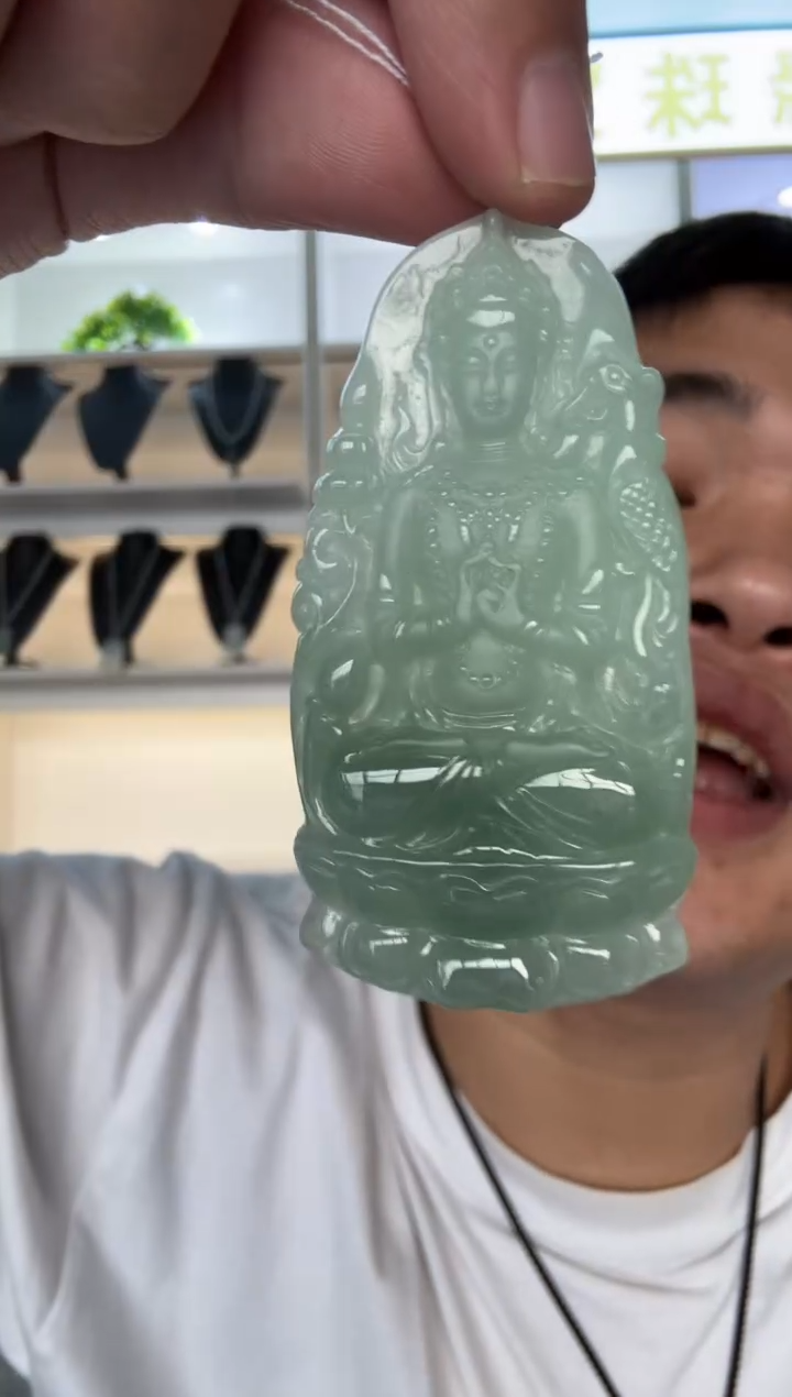 【闪购商品】翡翠颈饰未镶嵌天然翡翠A货孤品一件