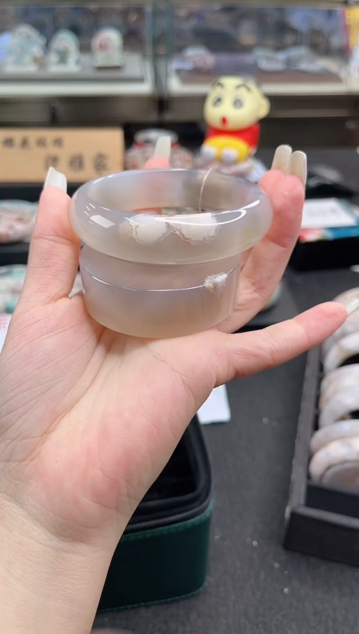 未镶嵌手镯石英质玉62圈口 （赠品镯心）310265