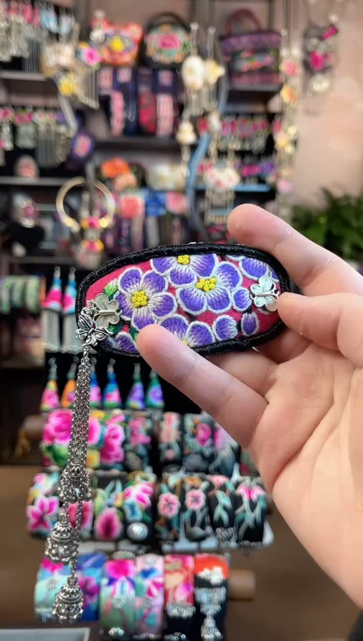 织绣 民族风手工非遗老绣饰品621