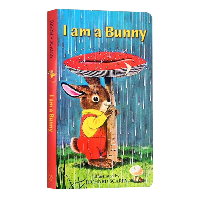 I Am a Bunny我是一只兔子0-3岁儿童英文启蒙绘本入门纸板书 可搭