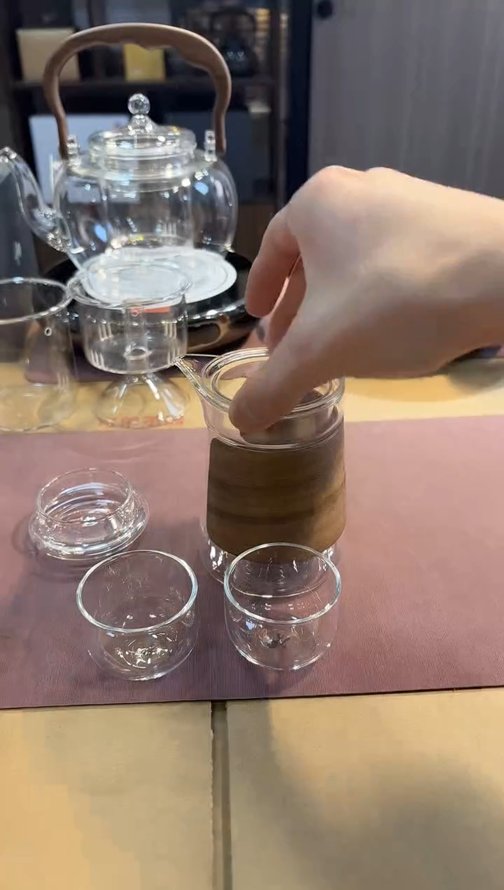 【闪购商品】禾器-木颂快客杯+禾器-茶席-红色