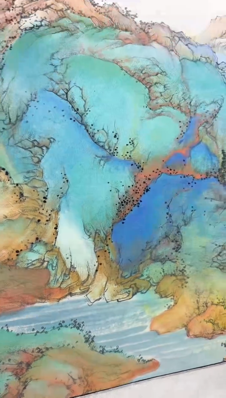 国画秦燕格国画手绘作品Y23