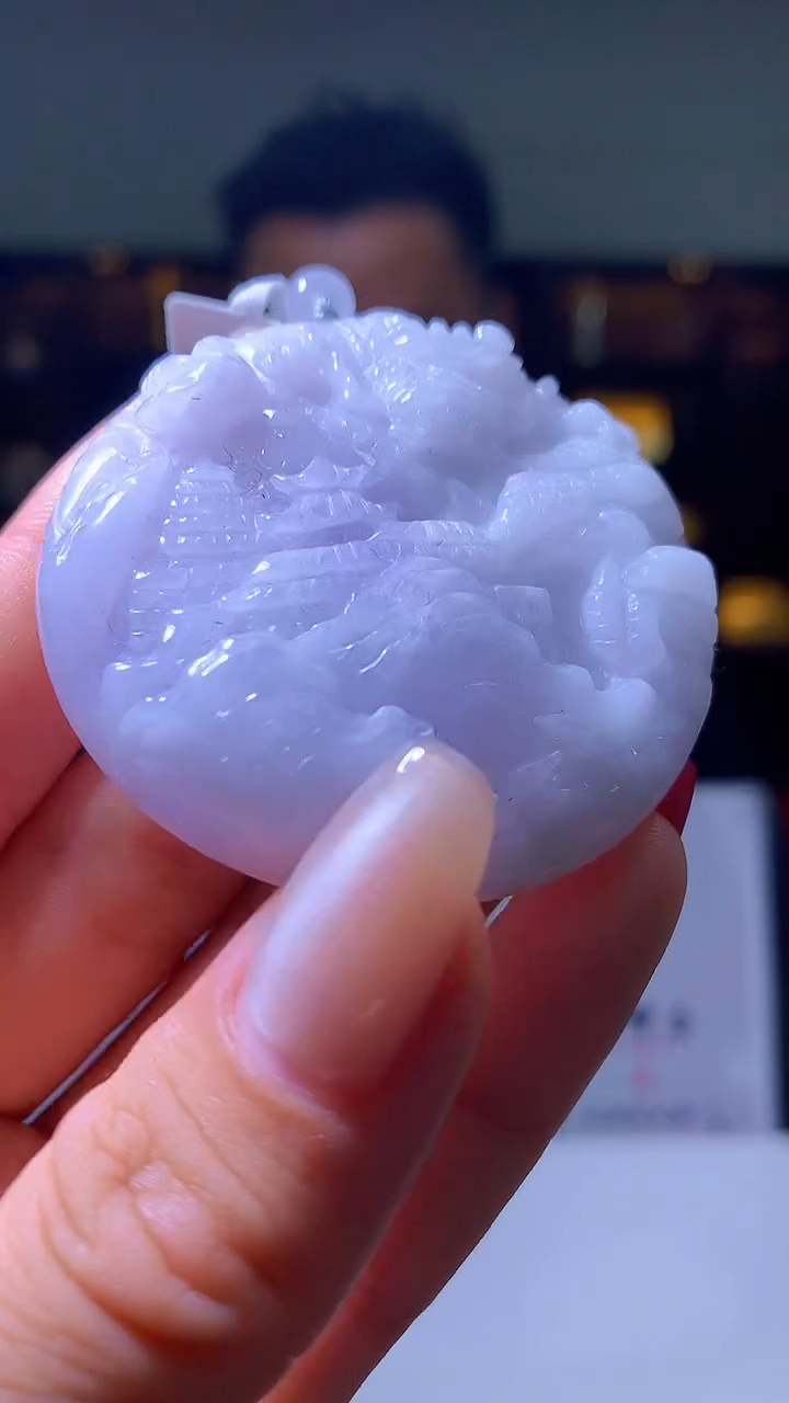 【闪购商品】定制翡翠未镶嵌1057hm-毛货挂件25