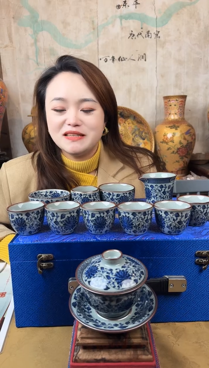 摆件陶景德镇流水2