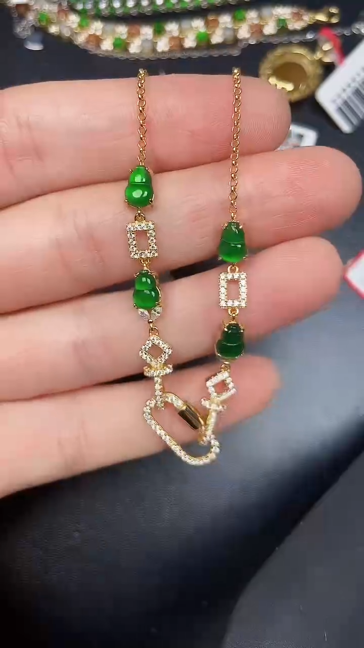 银S925镶嵌戒指翡翠1080