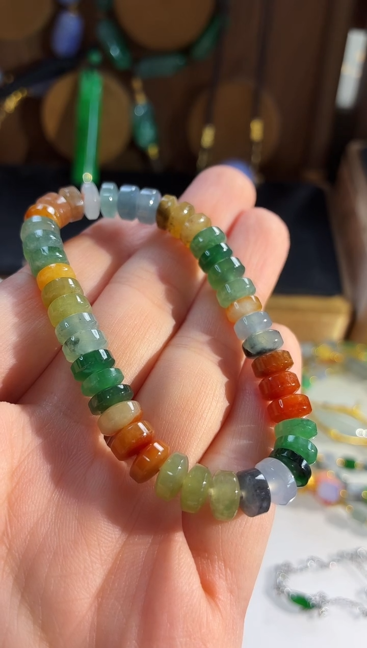 未镶嵌手链翡翠手串