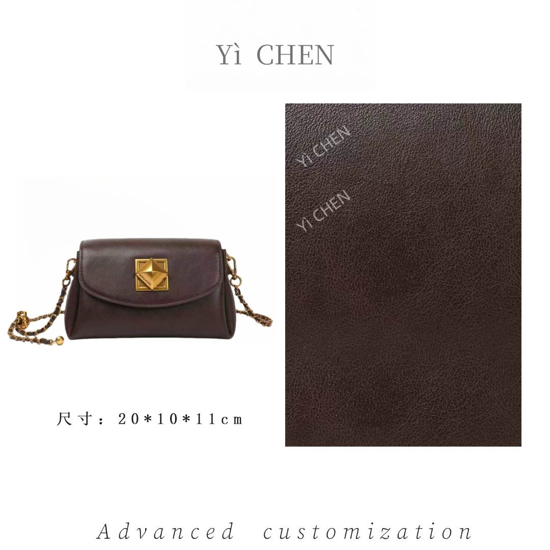 【Yì CHEN】SKL-7769-咖啡色 简约时尚女士新款轻奢单肩斜跨包