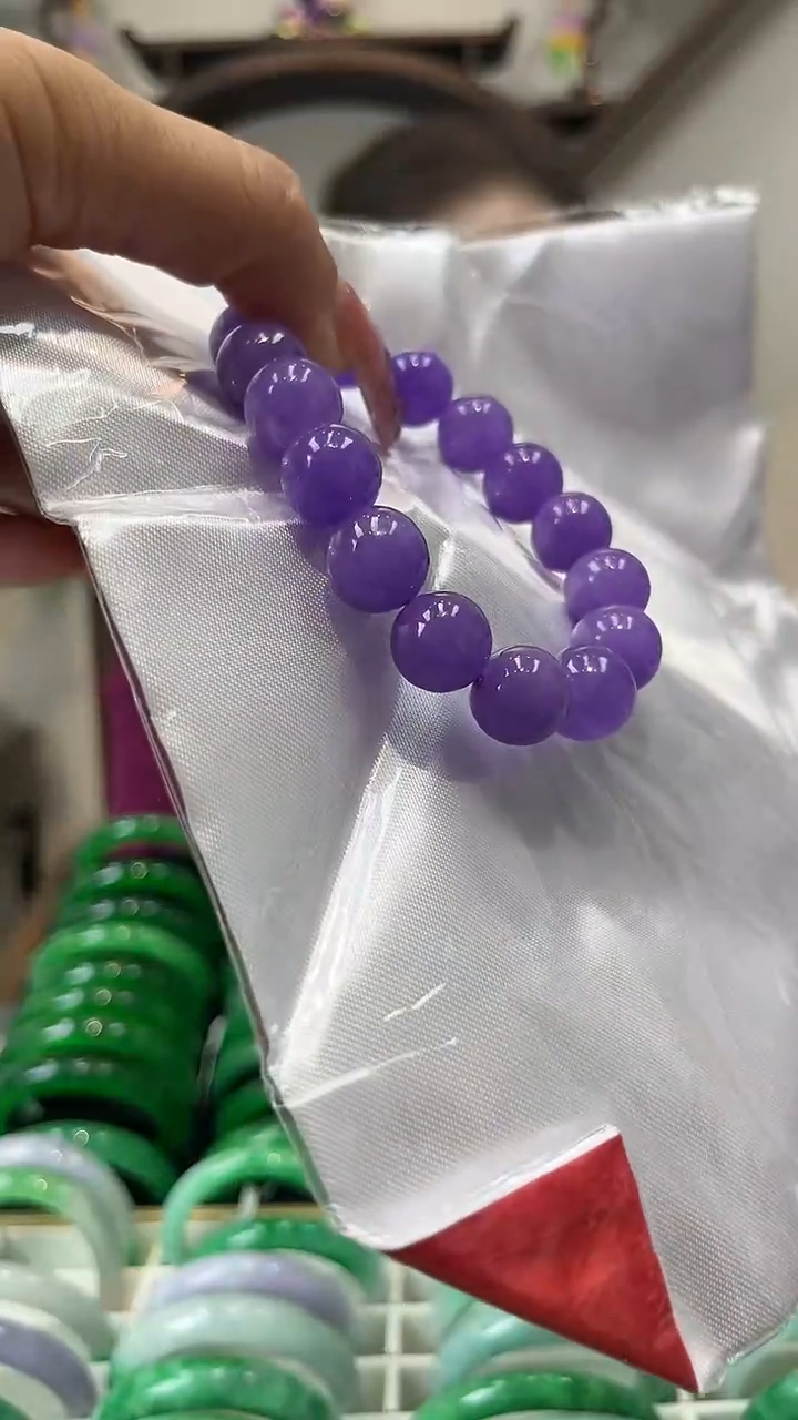 【闪购商品】砖雕闪62 紫罗兰手串