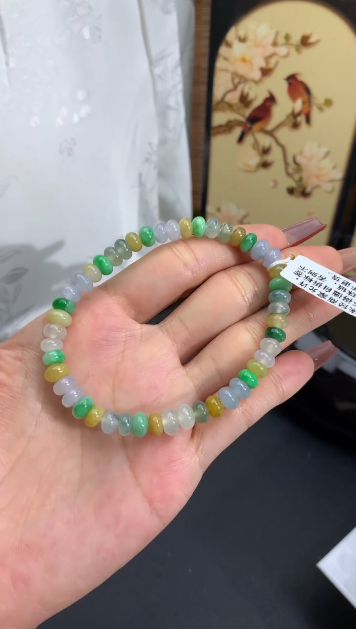 【闪购商品】翡翠手链未镶嵌卡6.2-7mm