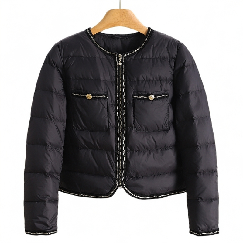 F5571-【力】通勤修身轻便百搭短款羽绒服#VOS58H063