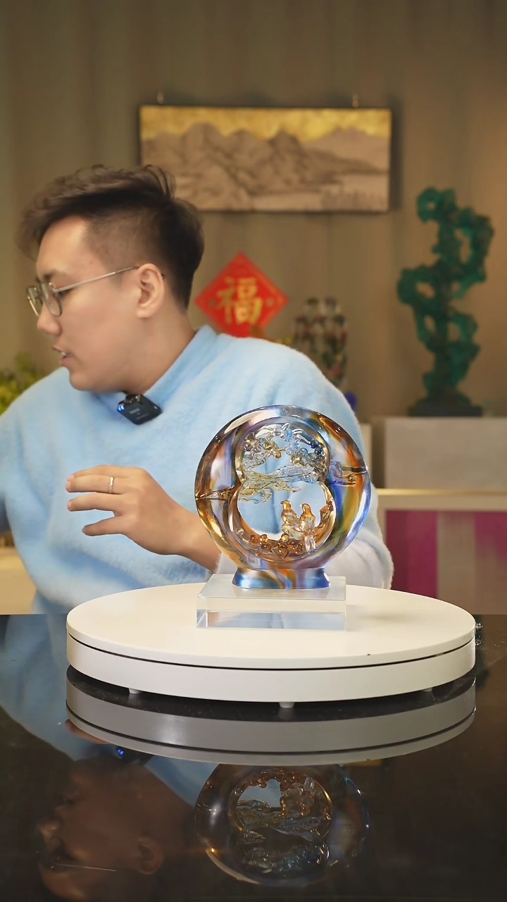 【闪购商品】雅致水晶琉璃 摆件 花器 果盘 茶酒具