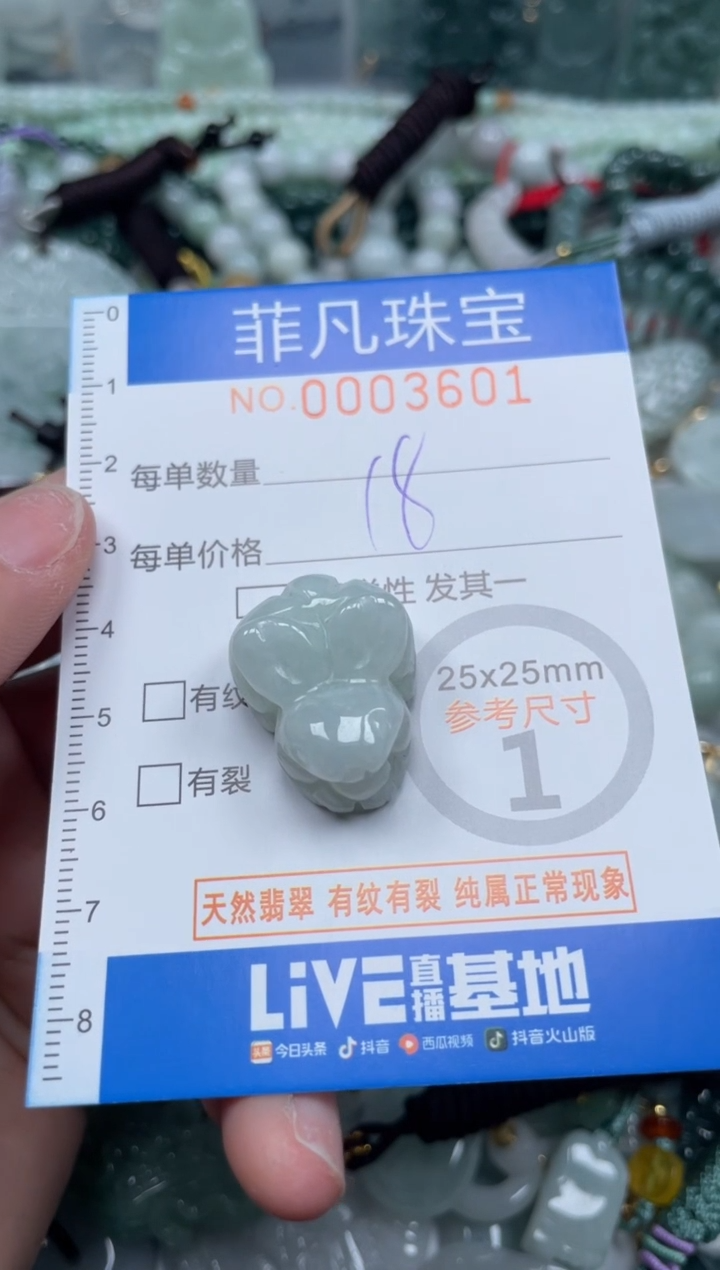 【闪购商品】翡翠颈饰未镶嵌00..3601