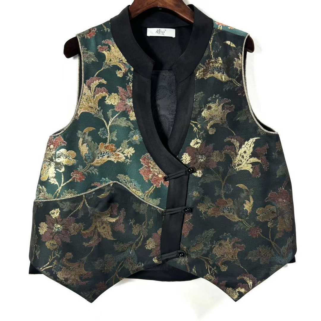 朱总服饰2023341新款中式马甲