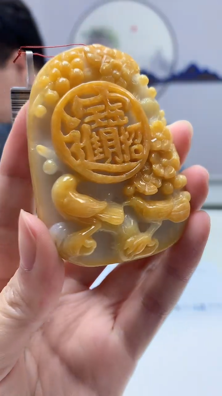 【闪购商品】定制翡翠未镶嵌4688zm-毛货挂件131