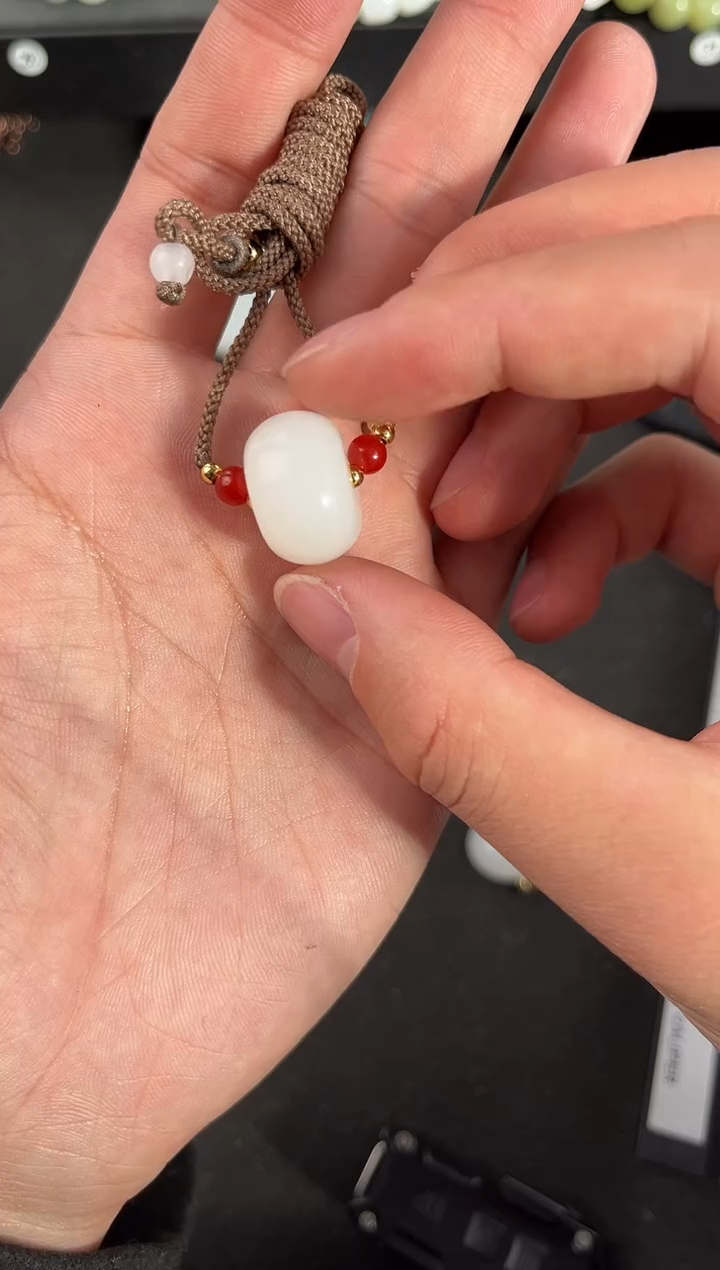 【闪购商品】和田玉平安扣未镶嵌且末天泰白玉小平安扣微色差