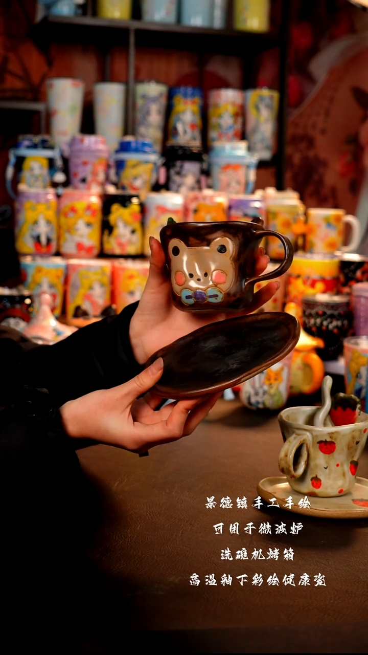 景德镇陶瓷手绘杯杯