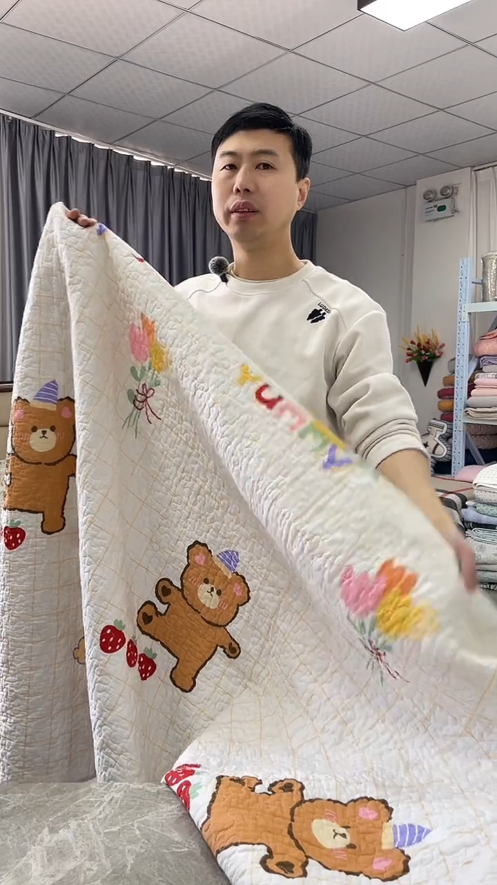 棉110cm*1801cm 卡通小熊