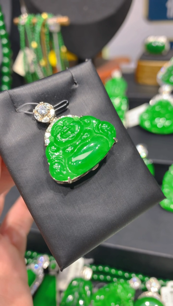 颈饰银S925镶嵌翡翠13一季