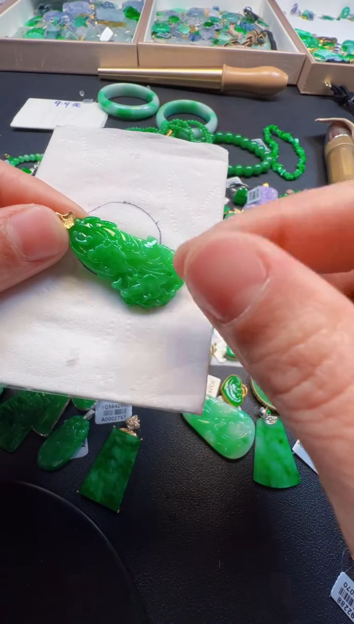 【闪购商品】定制翡翠18K金镶嵌2980元