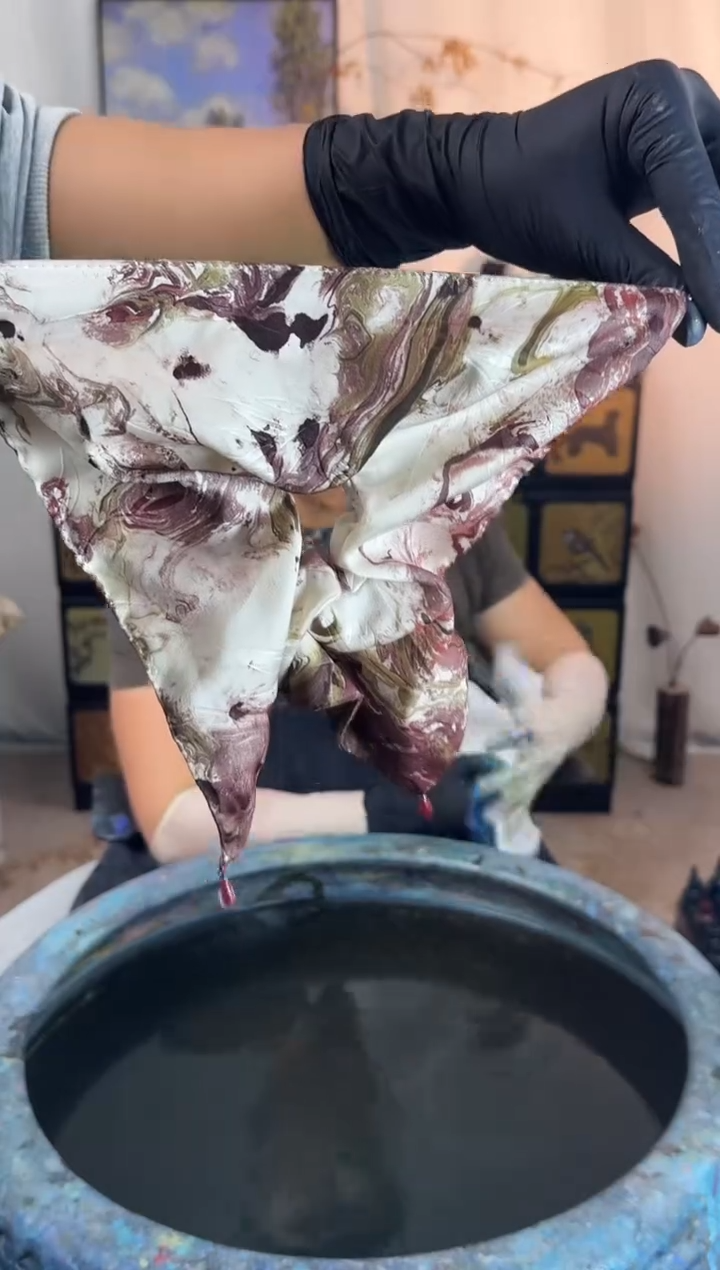 484珍珠方巾发圈