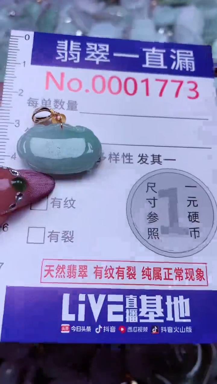 吊坠(不含链)未镶嵌翡翠1773