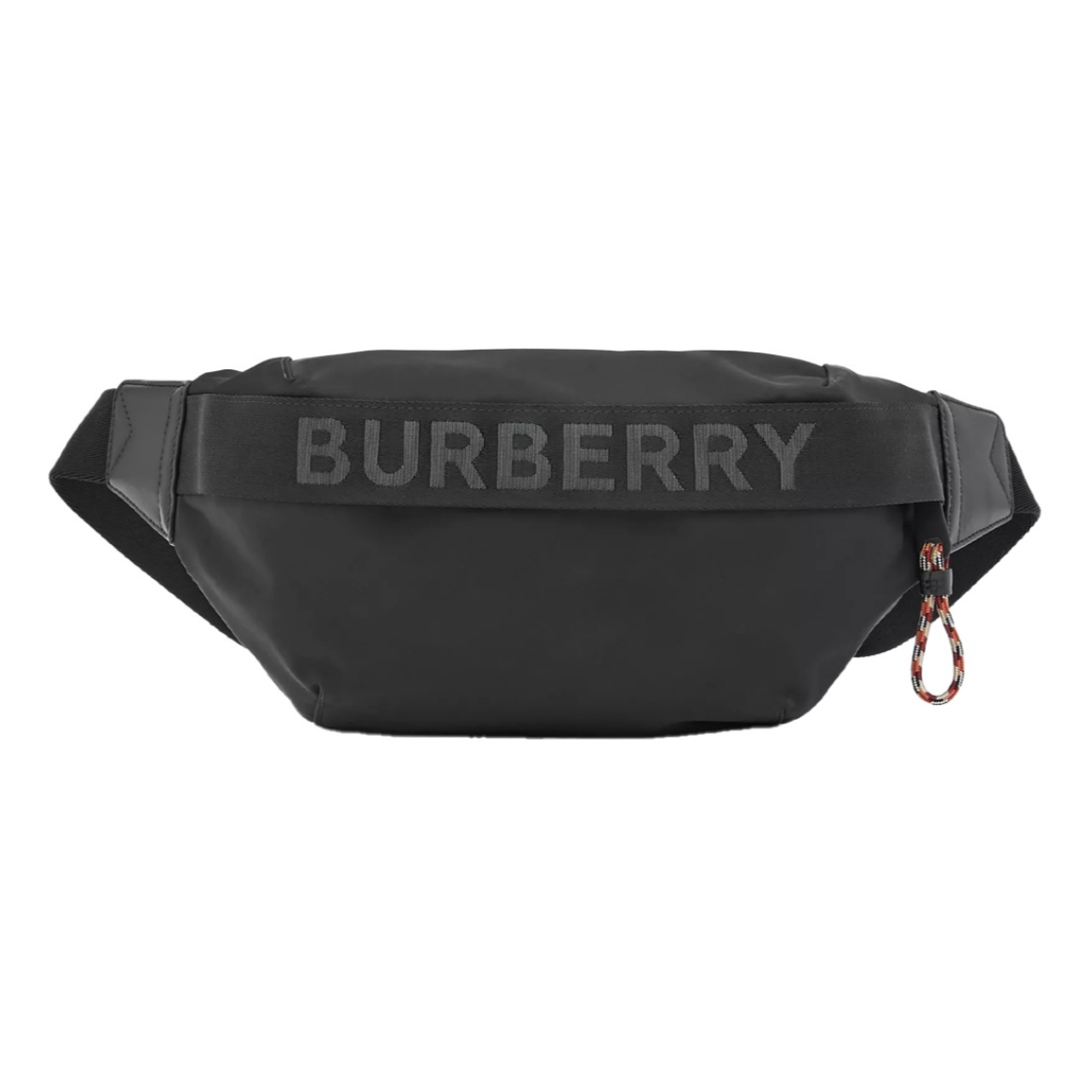 BURBERRY/博柏利徽标装饰时尚胸包单肩斜跨腰包 8025668黑色