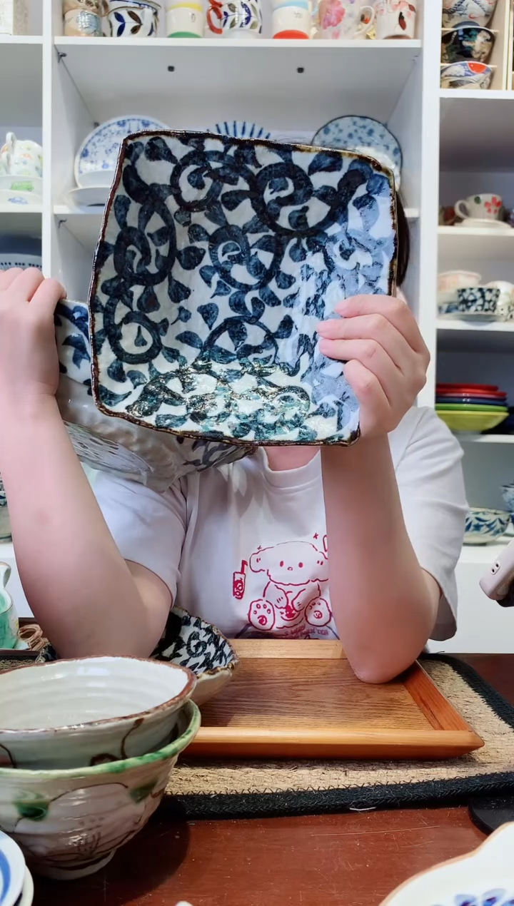 陶瓷章鱼唐草多用钵