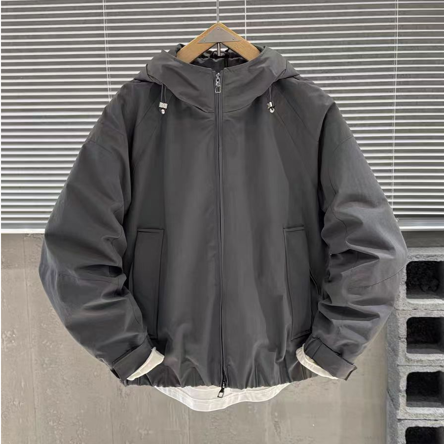 透气冬季连帽秋季男士夹克秋季潮流秋冬