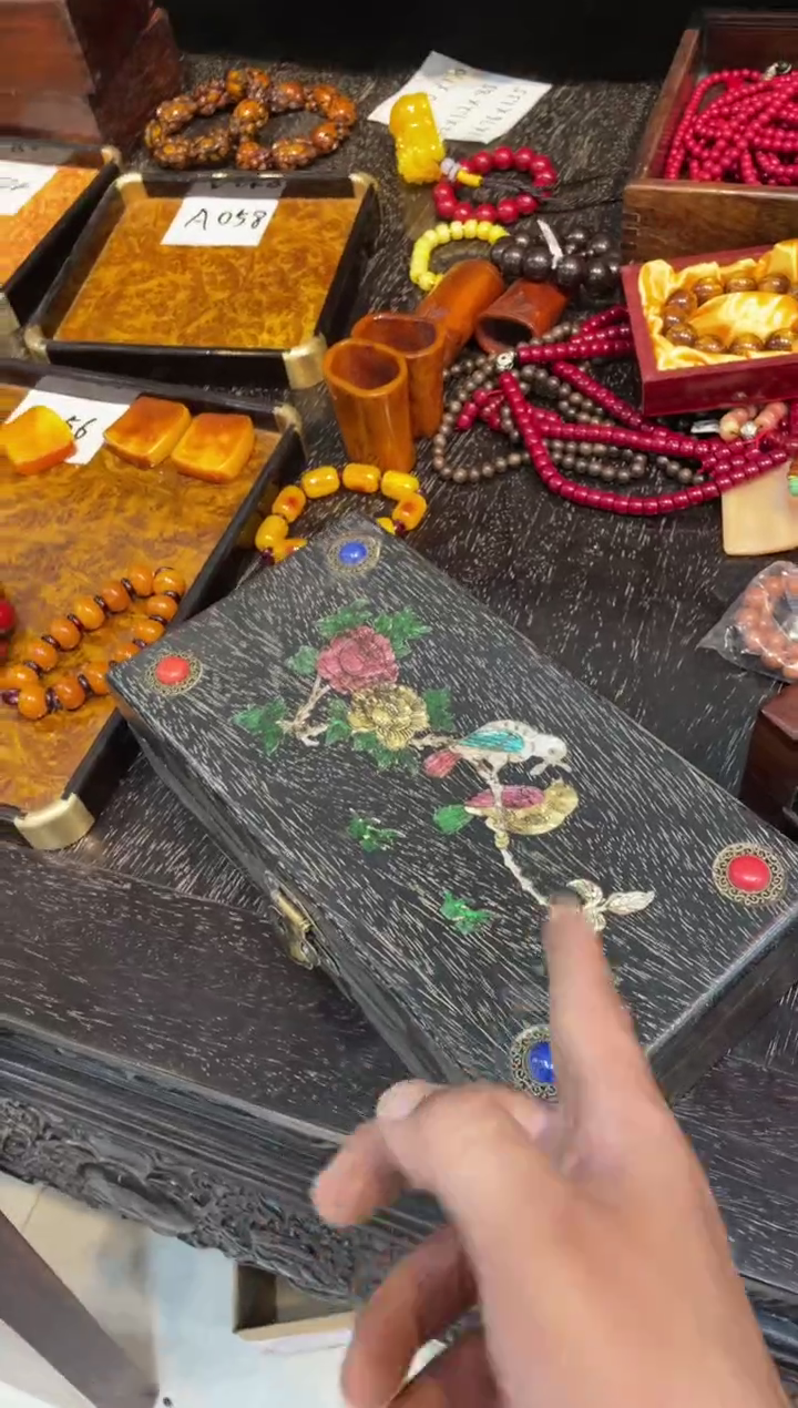 木紫檀珠宝长28长盒