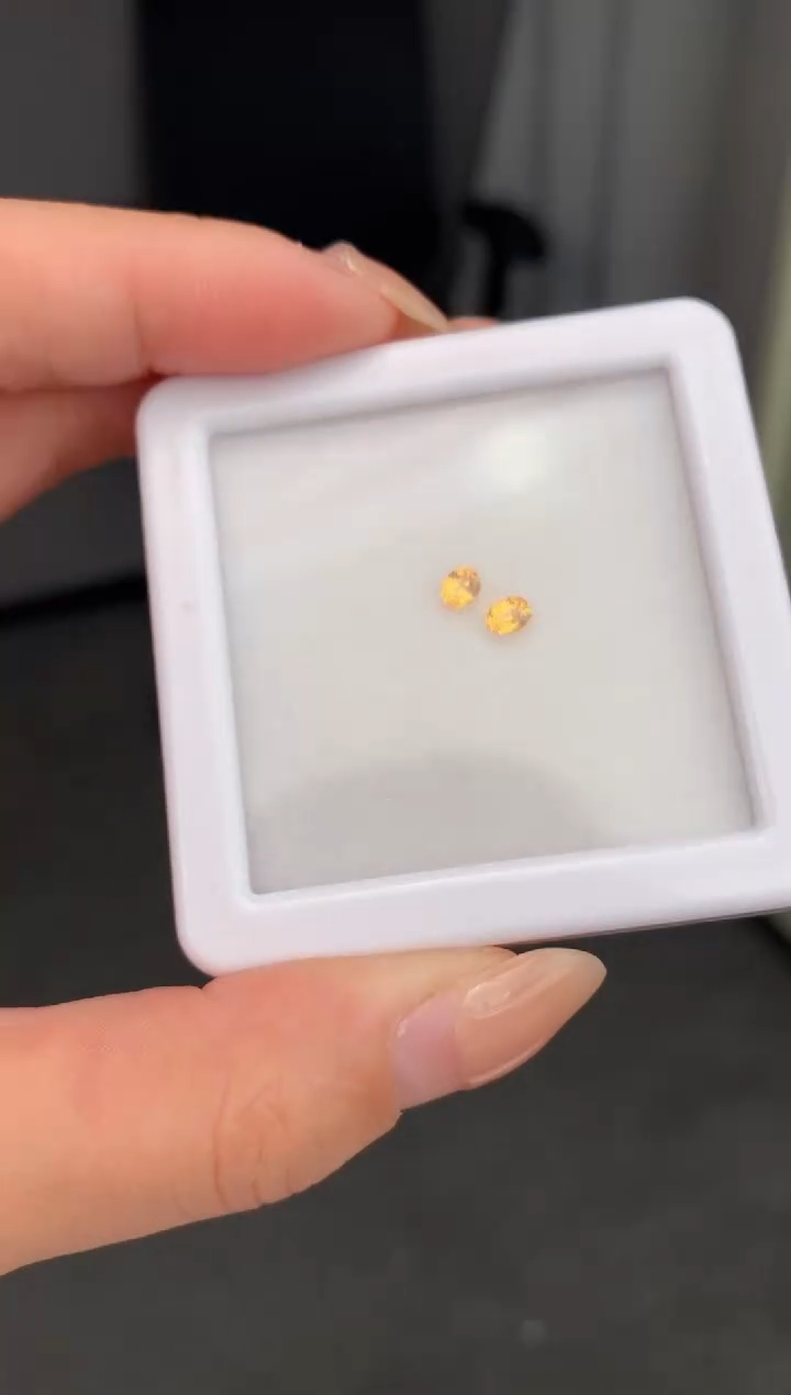 【闪购商品】石榴石（芬达石）裸石未镶嵌64分芬达配对